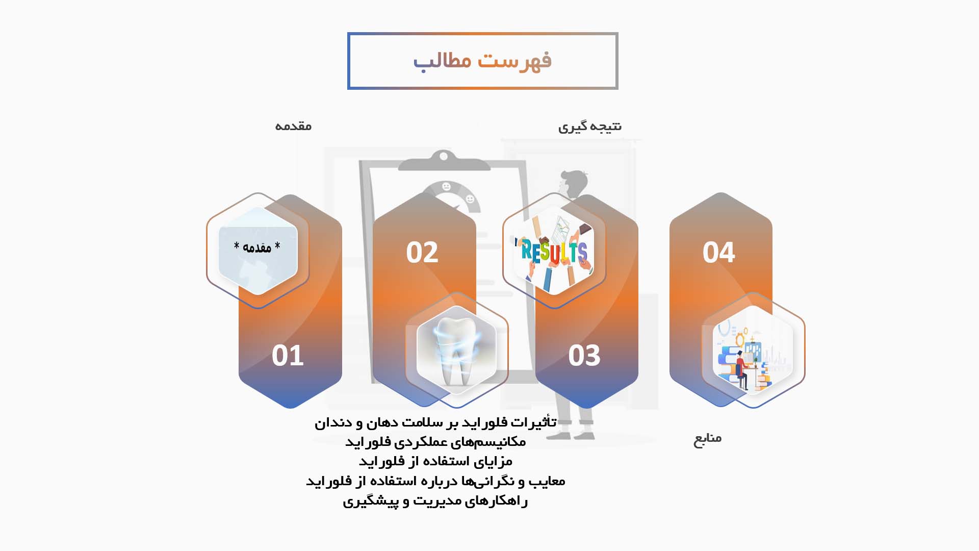 پاورپوینت تأثیر فلوراید بر سلامت دهان و دندان